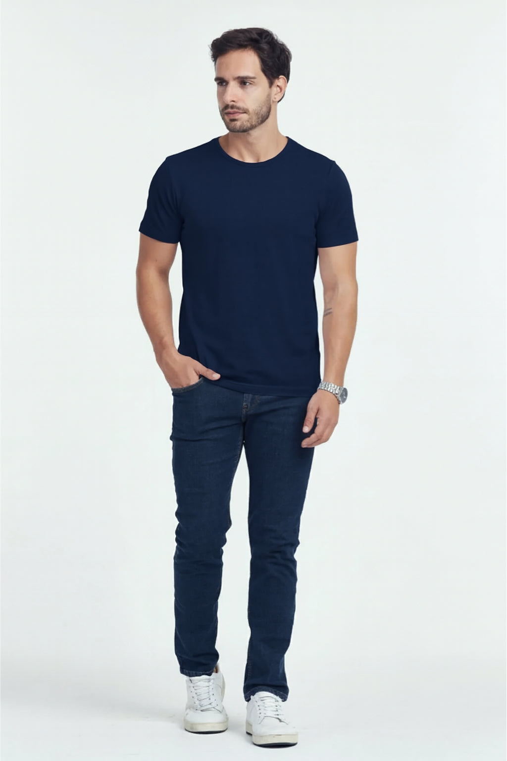 Basic Tech Daily T-Shirt Navy Blue
