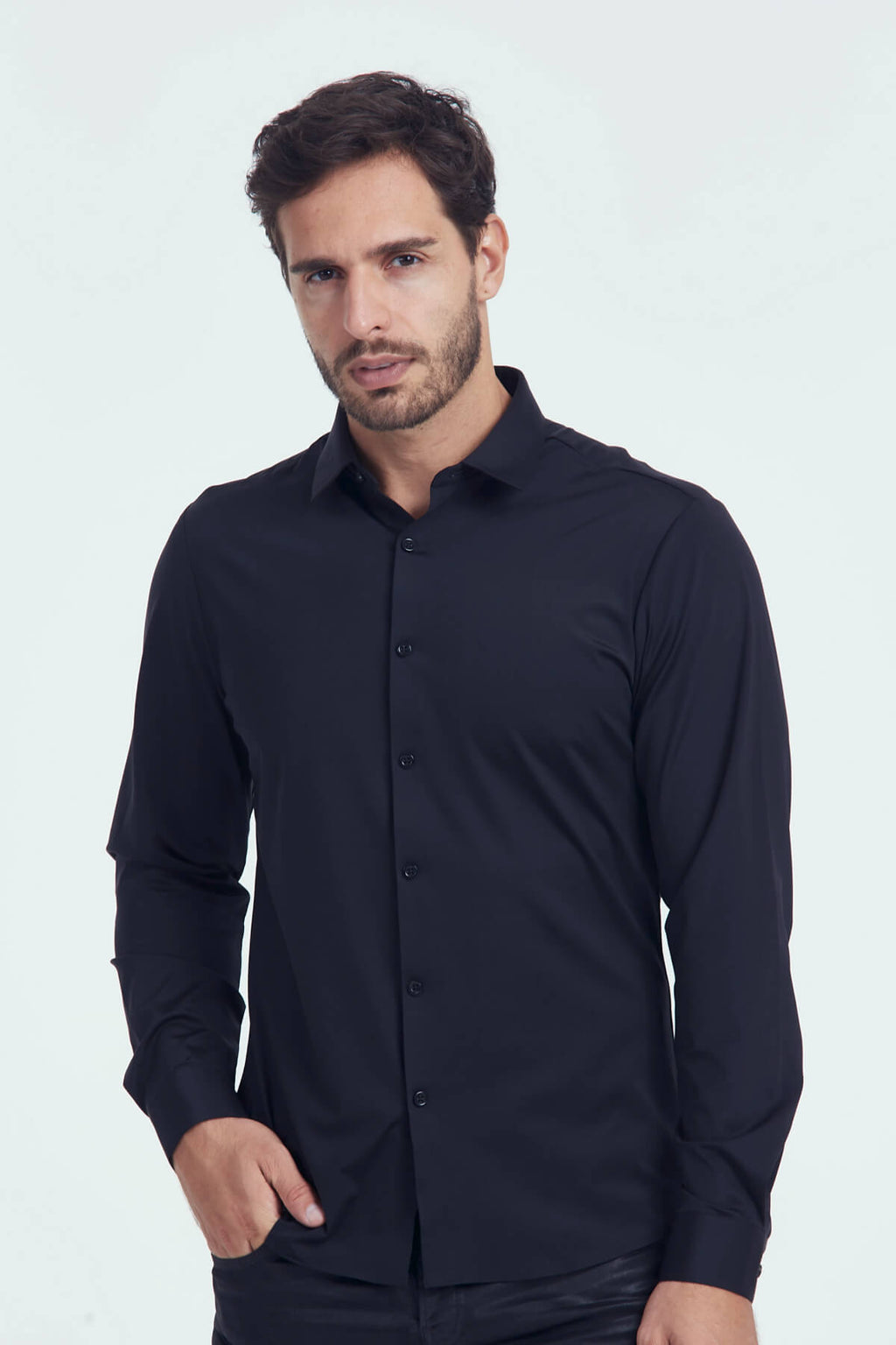 Ultra Comfort Dress Shirt Black