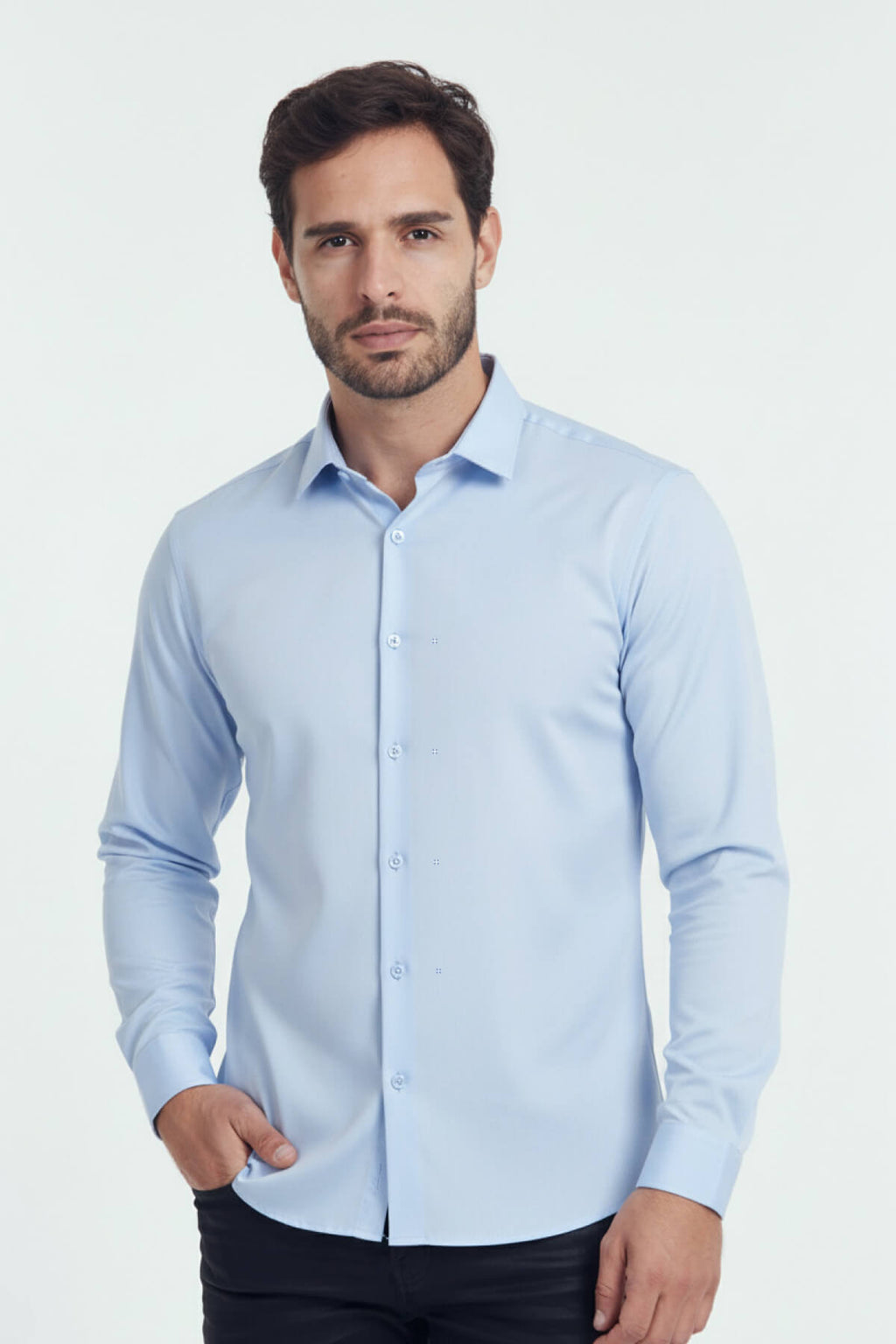 Ultra Comfort Dress Shirt Sky blue