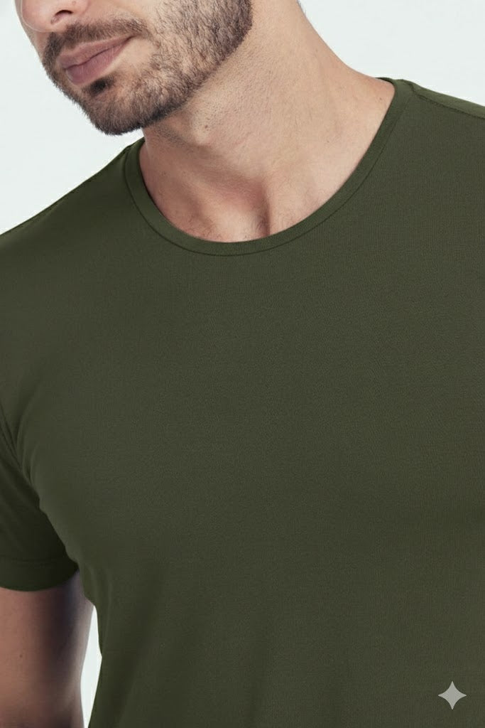 Basic Tech Daily T-Shirt Olive Green